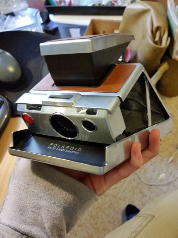 vintage polaroid land camera